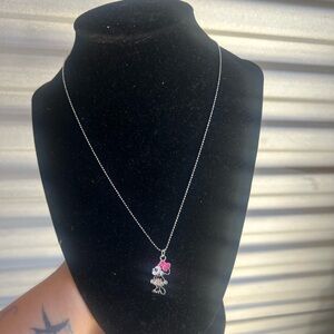 Silver Necklace with Character Pendant